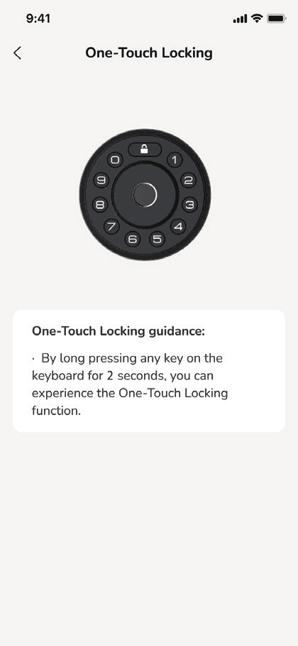 One-Touch Locking