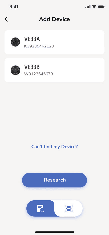 Select your device
