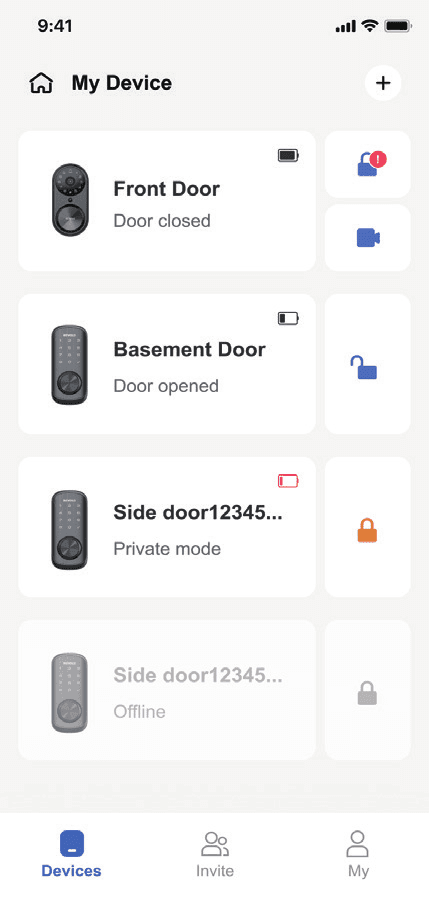 Or tap “+” on the device list