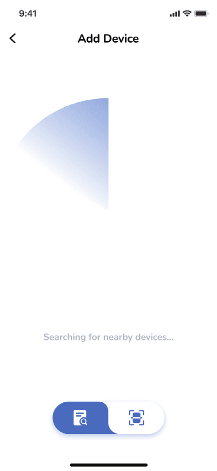 Option 1 — search nearby devices