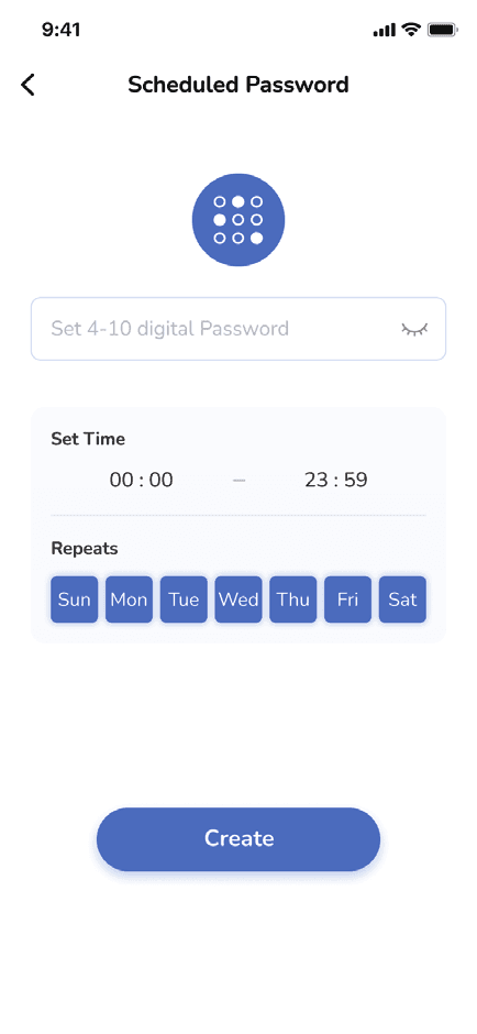 Scheduled password