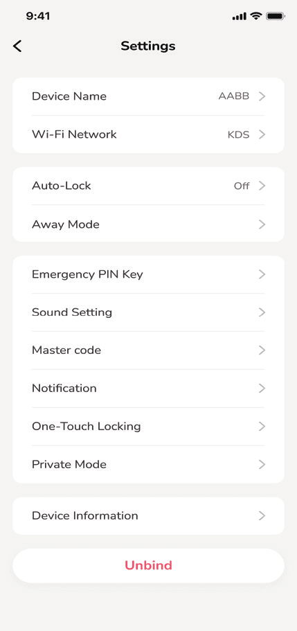 Open Settings ⚙ from the lock page