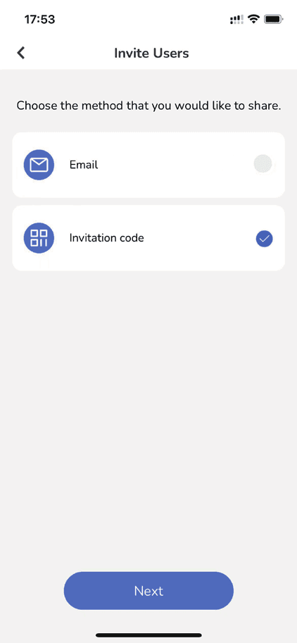 Choose a sharing method