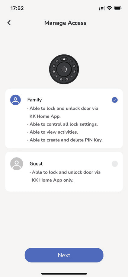 Manage access